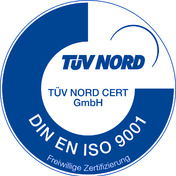 DIN EN ISO 9001 Logo der TÜV Nord